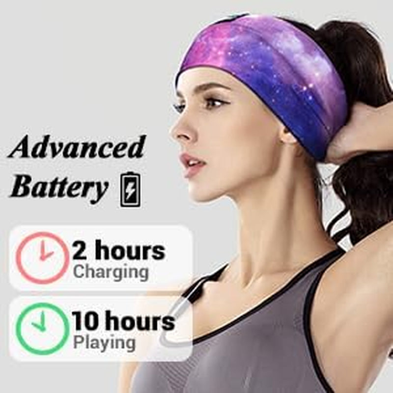 Sleep Headphones Bluetooth Headband Sleeping Wireless Headband Headphones with Thin HD Stereo Speakers Perfect for Side Sleepers, Sport, Yoga, Travel